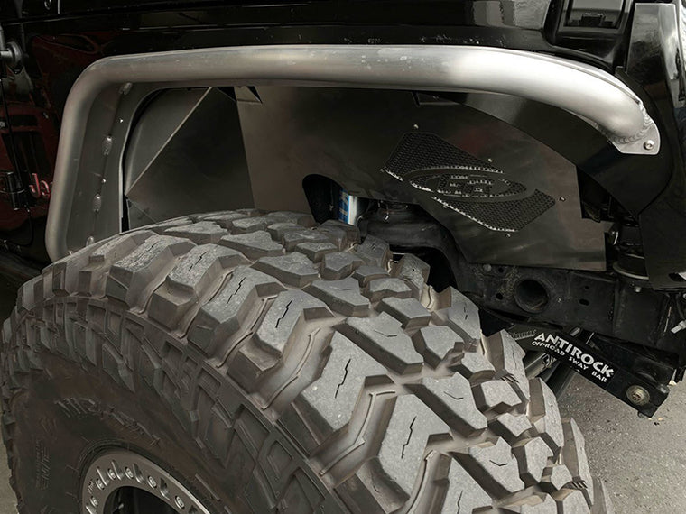 GENRIGHT OFFROAD Inner Fender Front, Aluminum for 18-up Jeep Wrangler JL & 20-up Jeep Gladiator JT