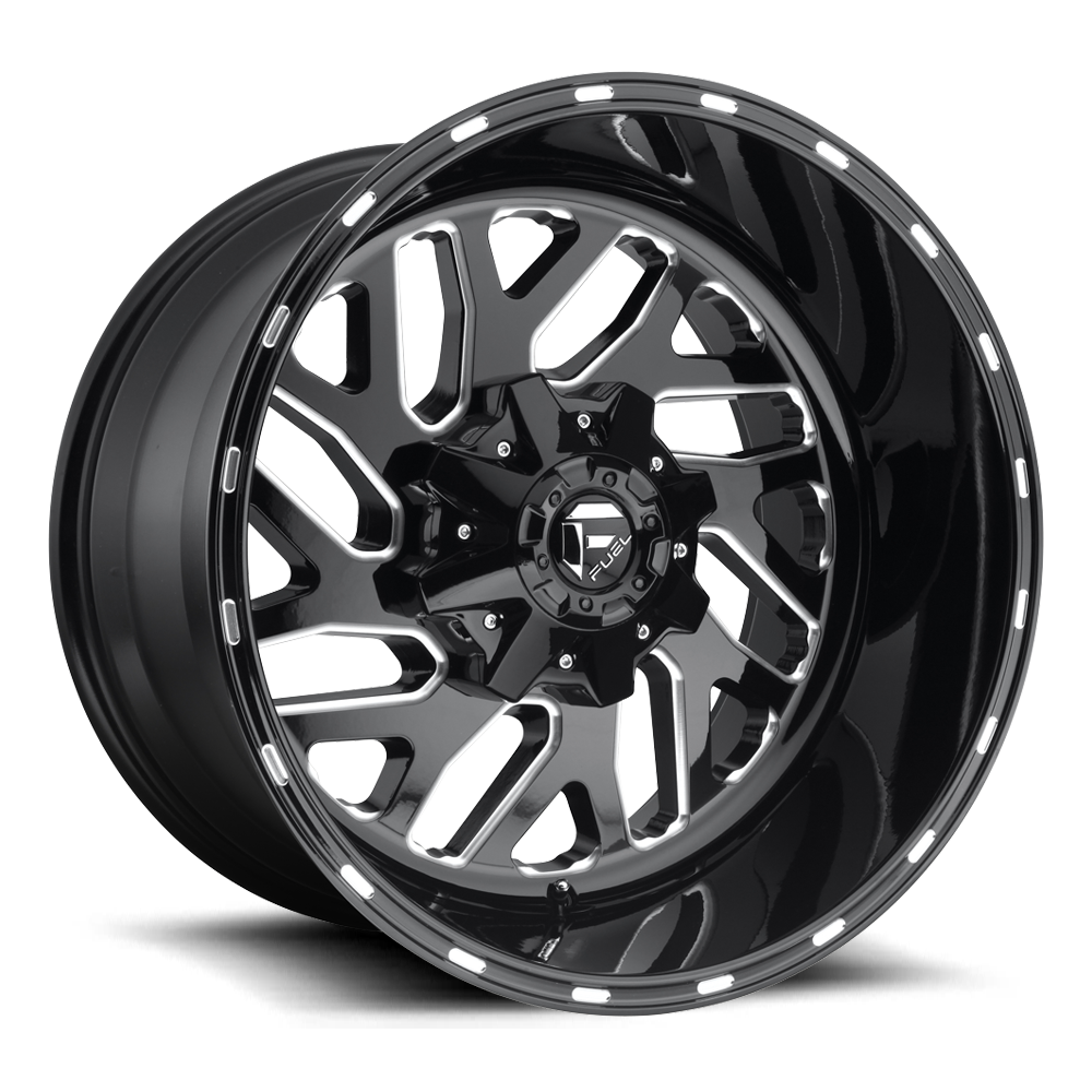 FUEL D581 "TRITON" Wheel in Gloss Black & Milled for 07-up Jeep Wrangler JK, JL & JT Gladiator