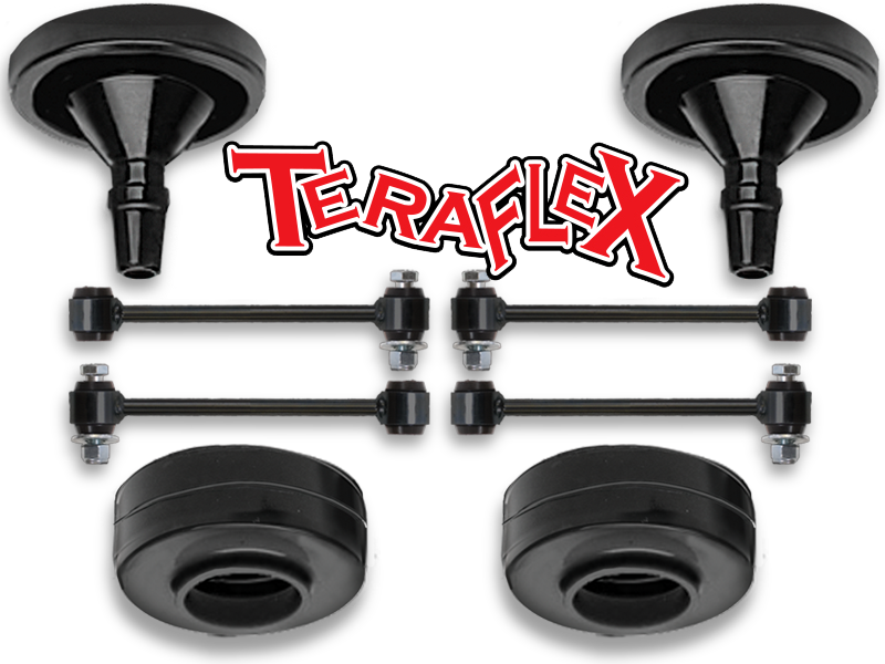 TERAFLEX 1.5" Spacer Leveling Kit without Shocks for 07-18 Jeep Wrangler JK & JK Unlimited