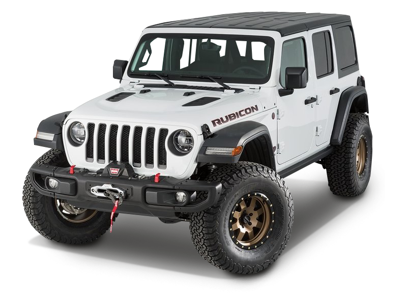 WARN Winch Carrier Kit (Rubicon Bumper Only) for 18-up Jeep Wrangler JL & JL Unlimited