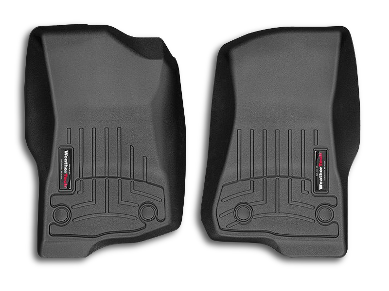 WEATHER TECH Floor Liners in Black, Front (Pair) for 18-up Jeep Wrangler JL & JL Unlimited