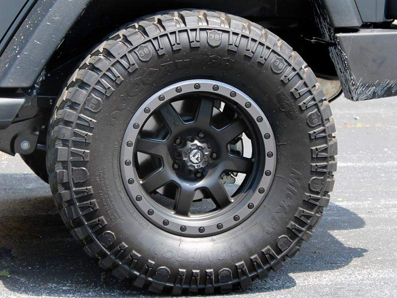 FUEL D551 "TROPHY" Wheel in Satin Black with Satin Anthracite Ring for 07-up Jeep Wrangler JK, JL & JT Gladiator